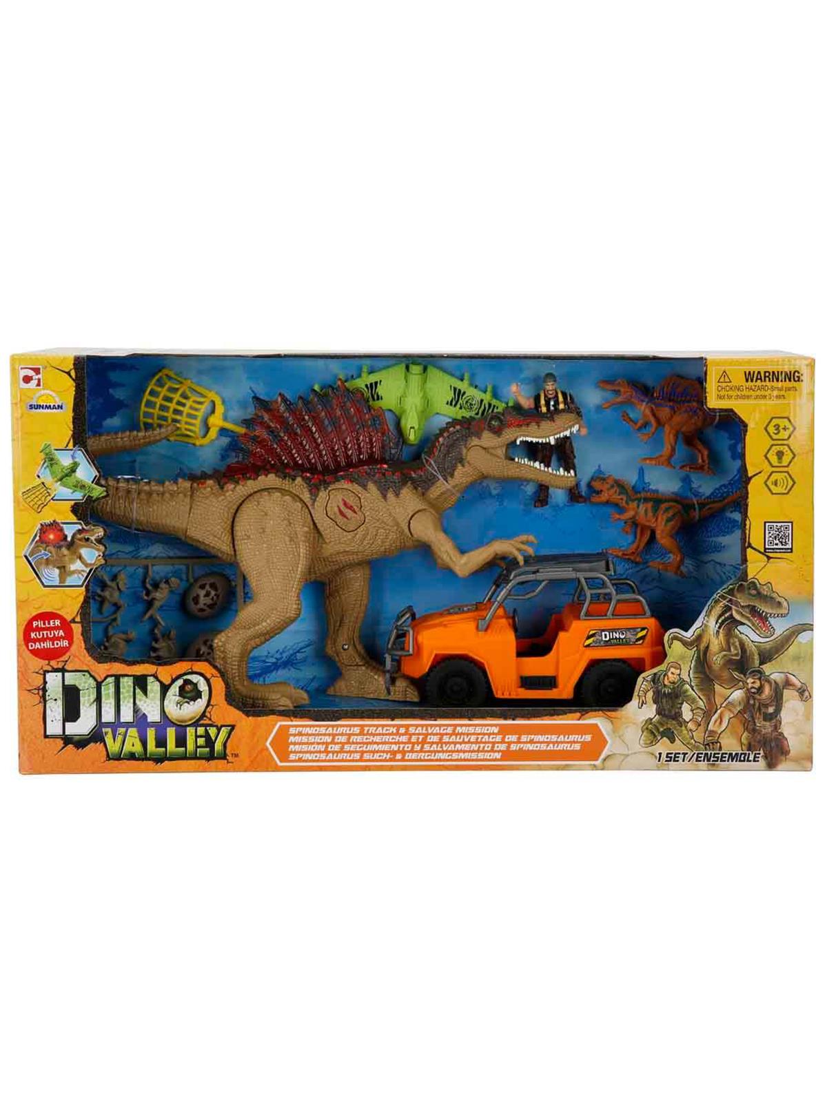 Sunman Oyuncak Dino Valley T-Rex Attack Oyun Seti - Kahverengi