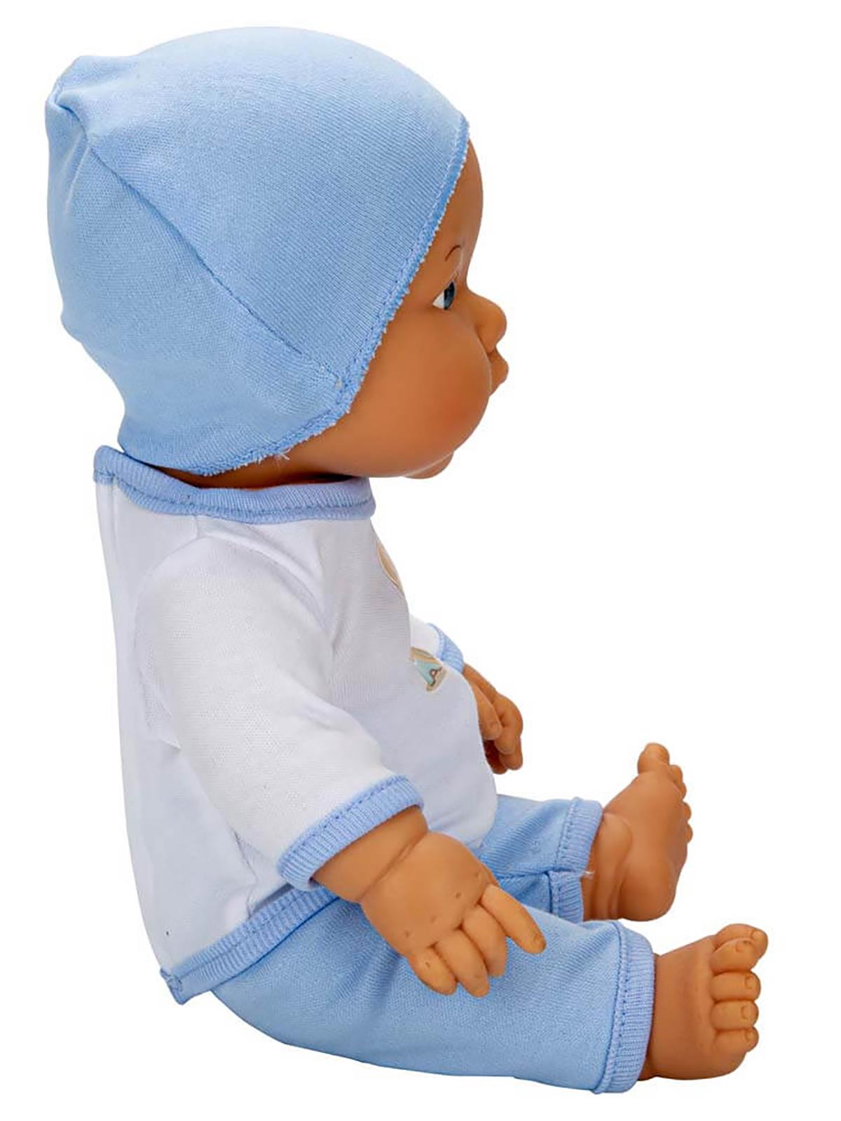 Bebelou Dollz n More Sesli Bebelou Toilet Time Bebek Seti 32 cm - Mavi