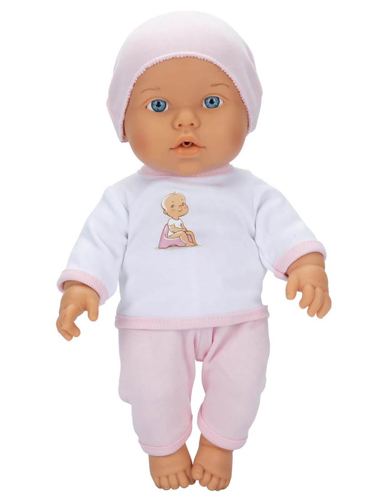 Bebelou Dollz n More Sesli Bebelou Toilet Time Bebek Seti 32 cm - Pembe