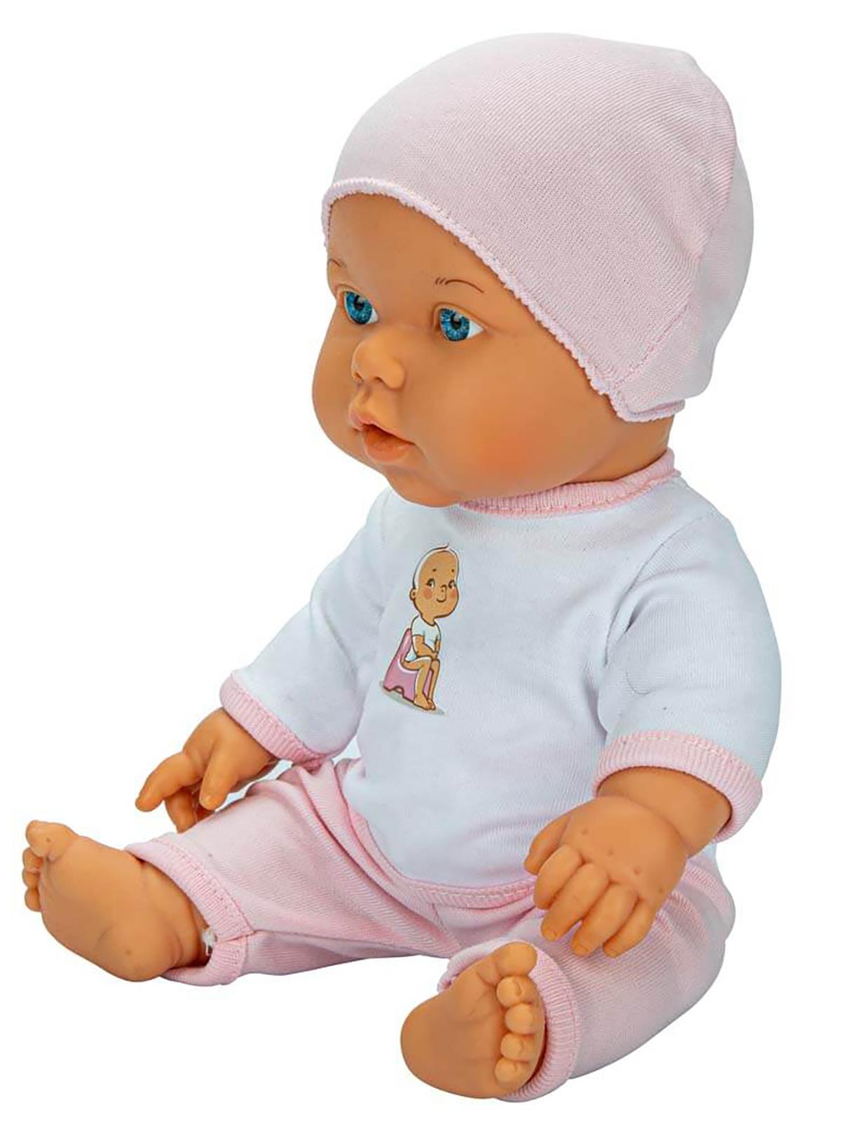 Bebelou Dollz n More Sesli Bebelou Toilet Time Bebek Seti 32 cm - Pembe