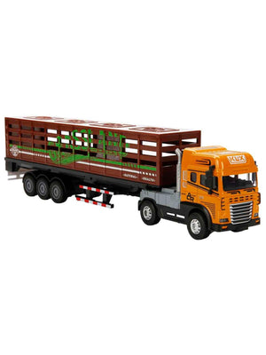 Maxx Wheels Sesli ve Işıklı Taşıyıcı Kamyon 40 cm - Kahverengi