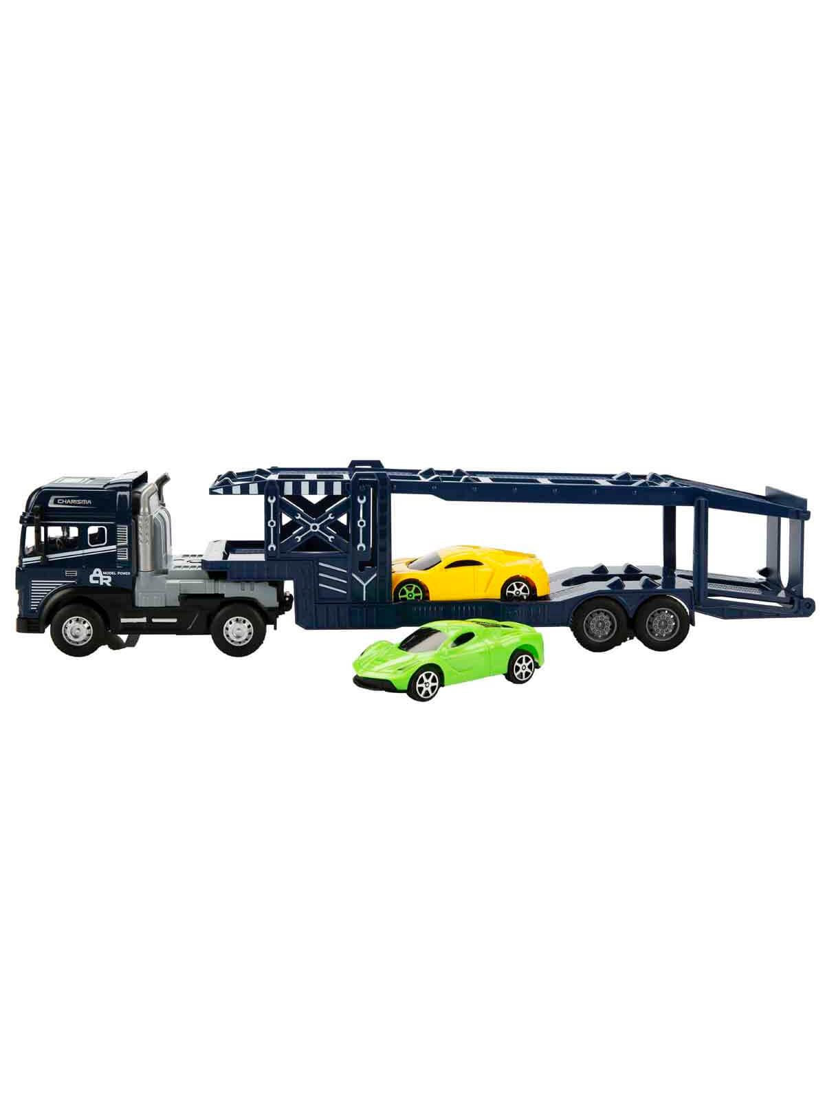 Maxx Wheels Sesli ve Işıklı Taşıyıcı Kamyon 40 cm - Lacivert