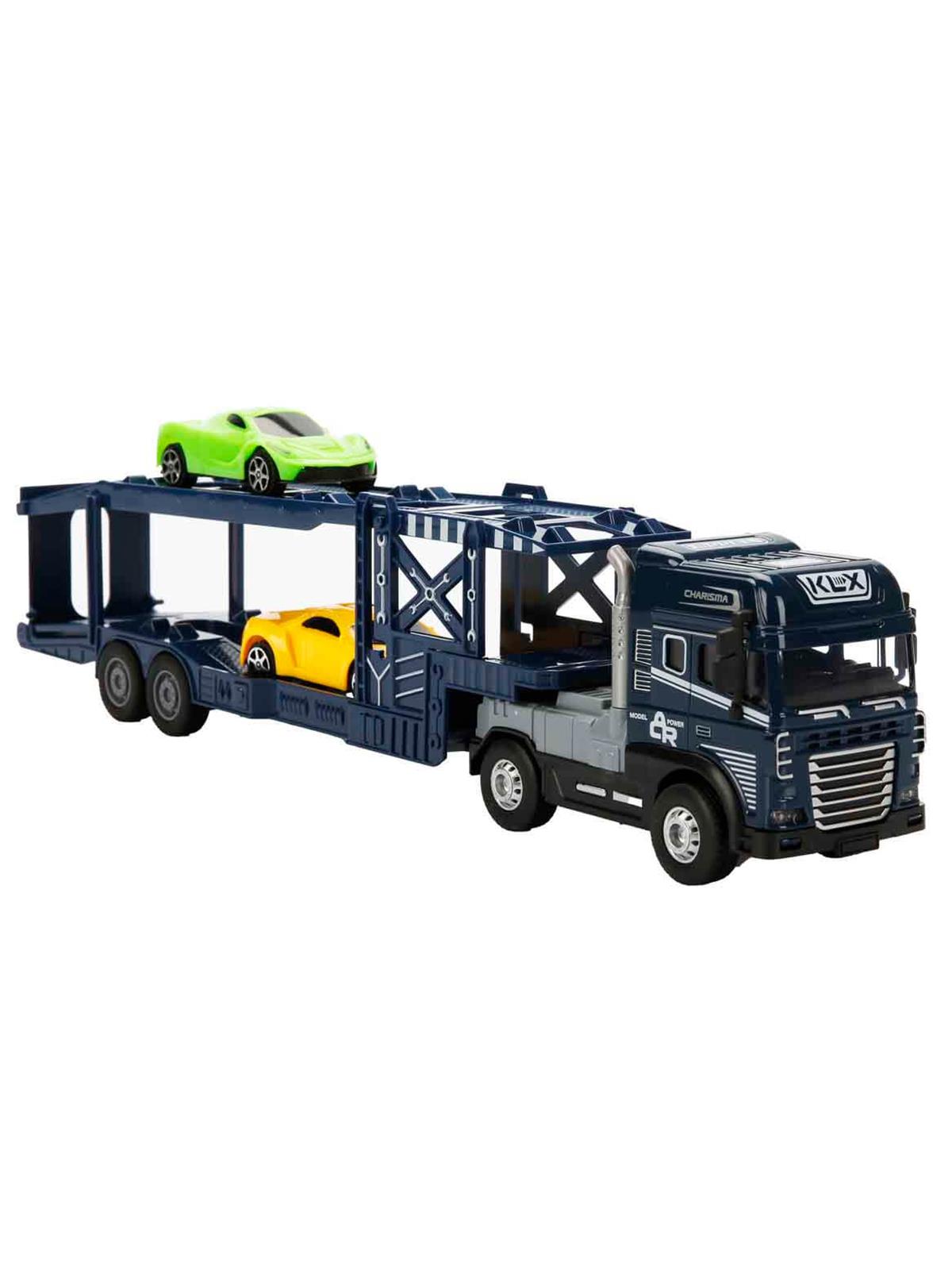Maxx Wheels Sesli ve Işıklı Taşıyıcı Kamyon 40 cm - Lacivert