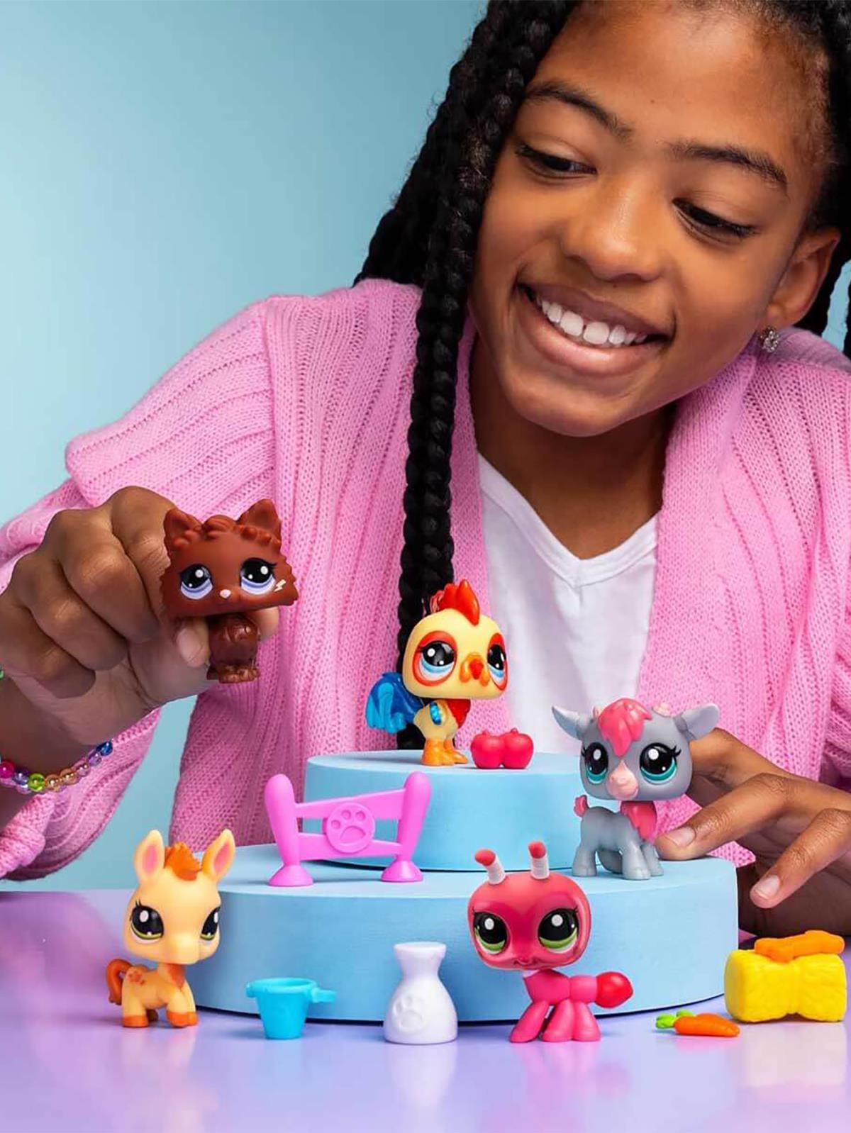 Littlest Pet Shop Minişler 5'li Figür Seti S1 - Pembe