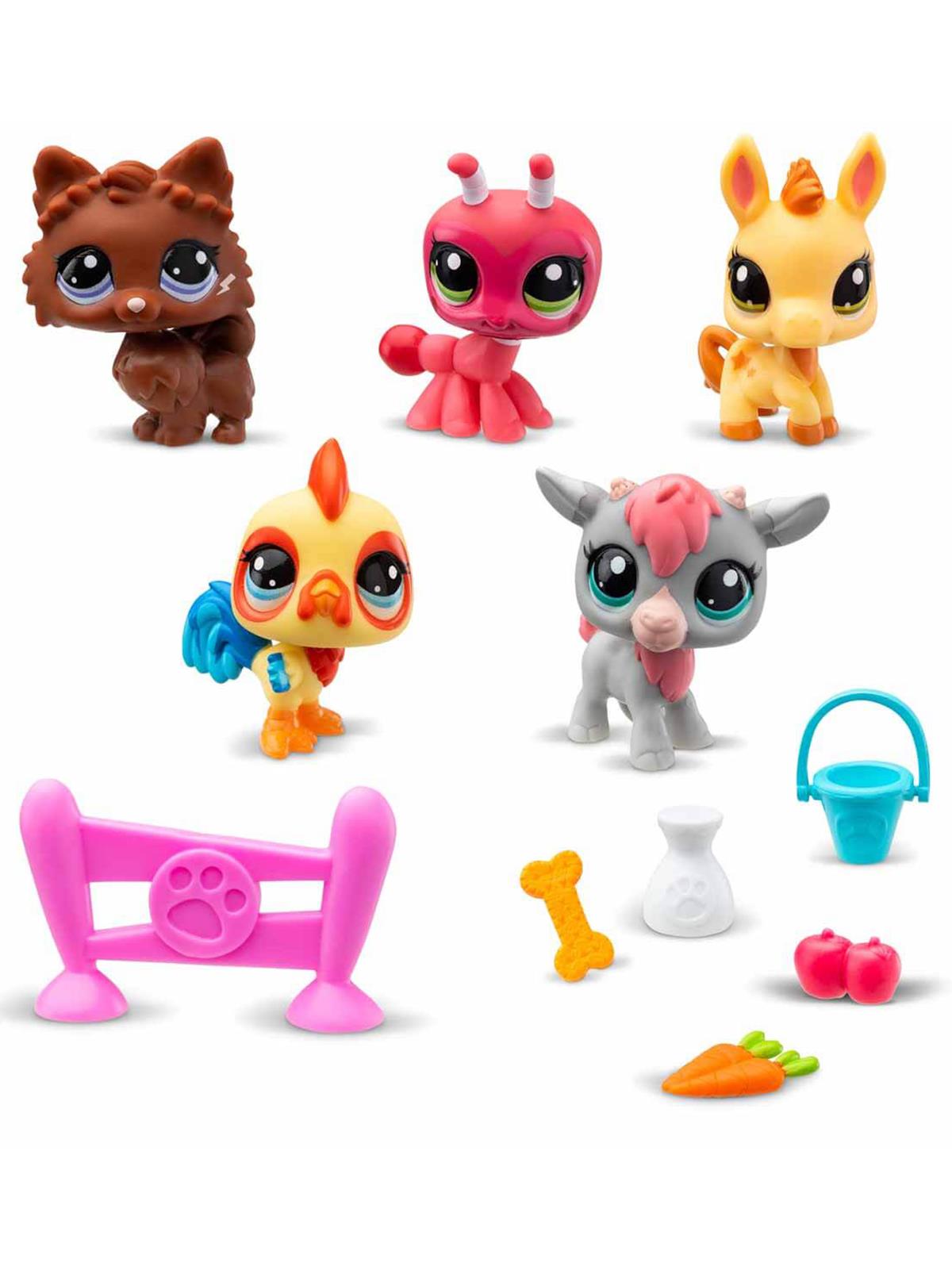 Littlest Pet Shop Minişler 5'li Figür Seti S1 - Pembe