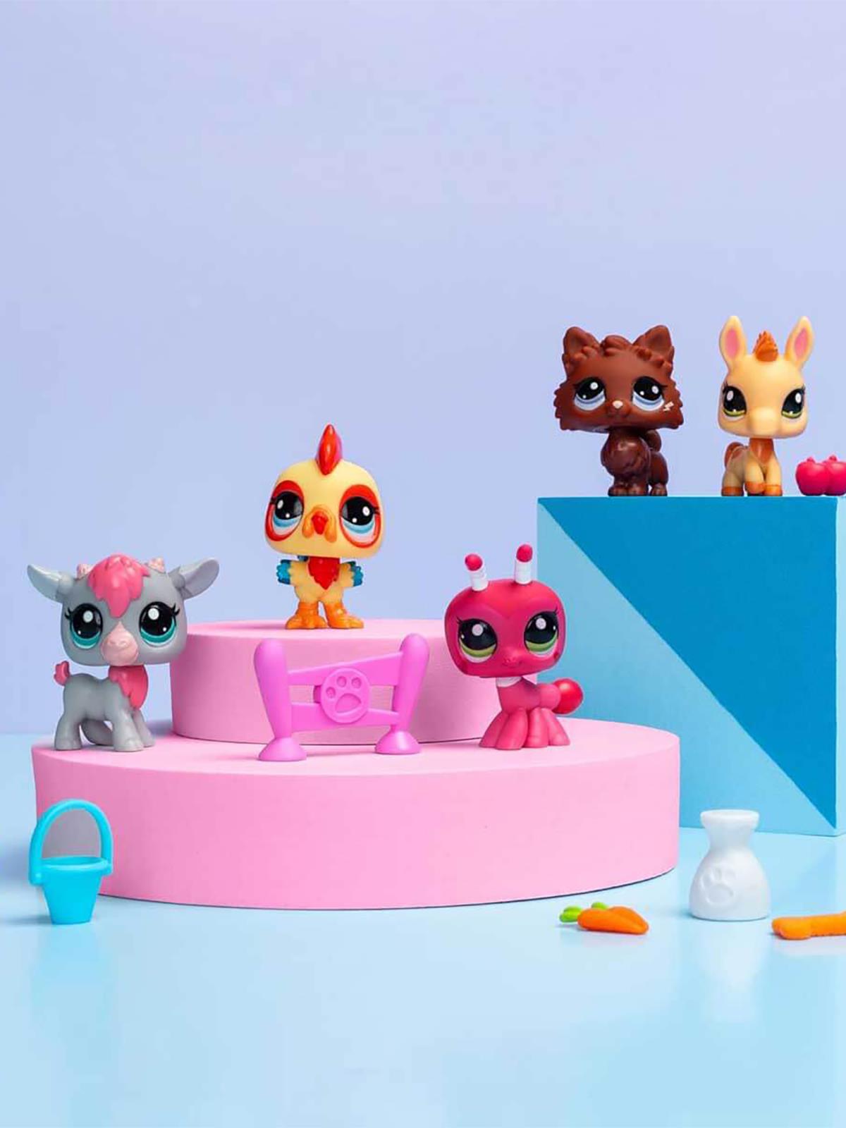 Littlest Pet Shop Minişler 5'li Figür Seti S1 - Pembe