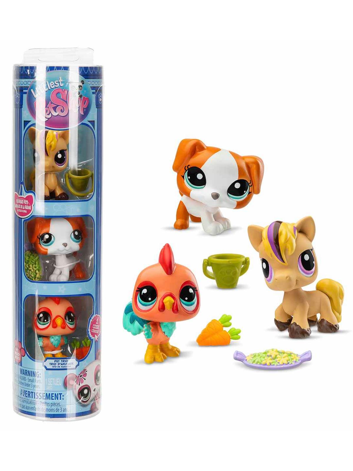 Littlest Pet Shop Minişler 3’lü Figür Seti S3 - Kahverengi