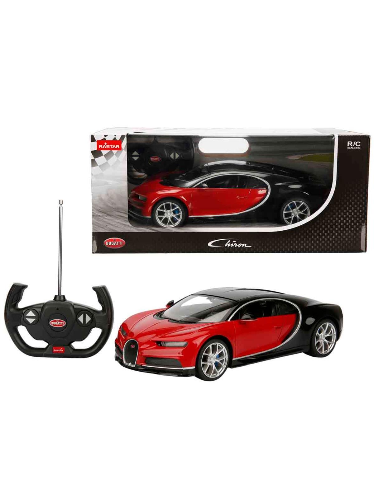 Rastar Chiron Uzaktan Kumandalı Işıklı Araba - -Siyah - Kırmızı