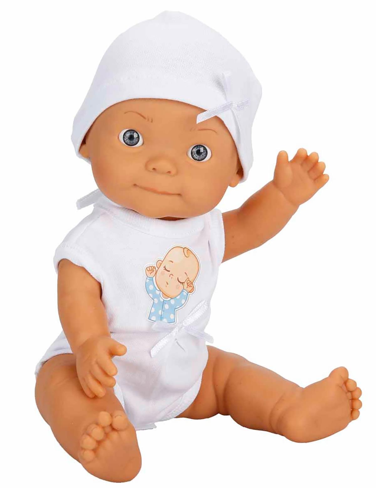 Sunman Oyuncak BEBEK SET BEBELOU THE CRIB SESLİ AĞLAYAN 30CM.2R.BYK.KUTU - Mavi
