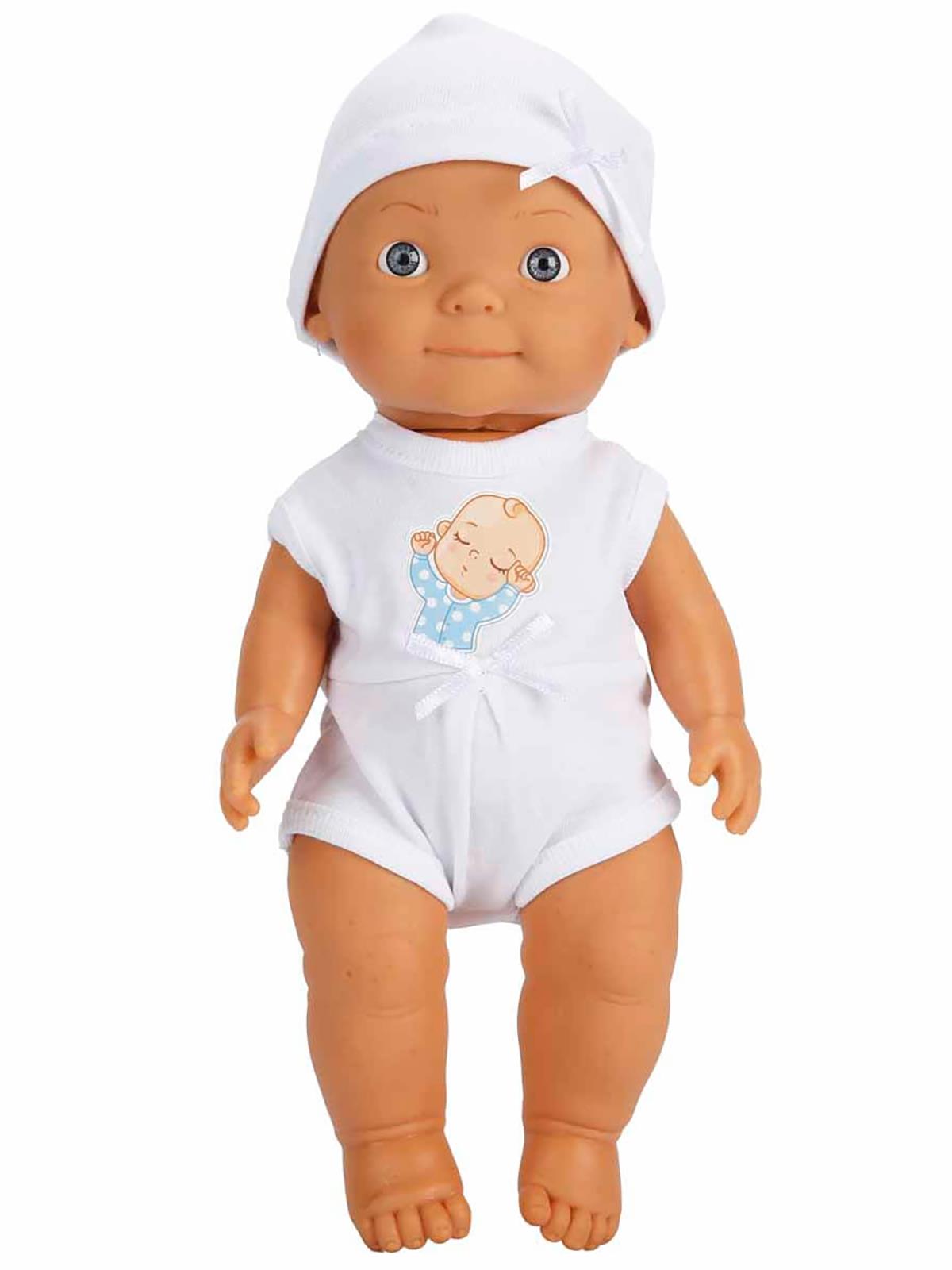 Sunman Oyuncak BEBEK SET BEBELOU THE CRIB SESLİ AĞLAYAN 30CM.2R.BYK.KUTU - Mavi