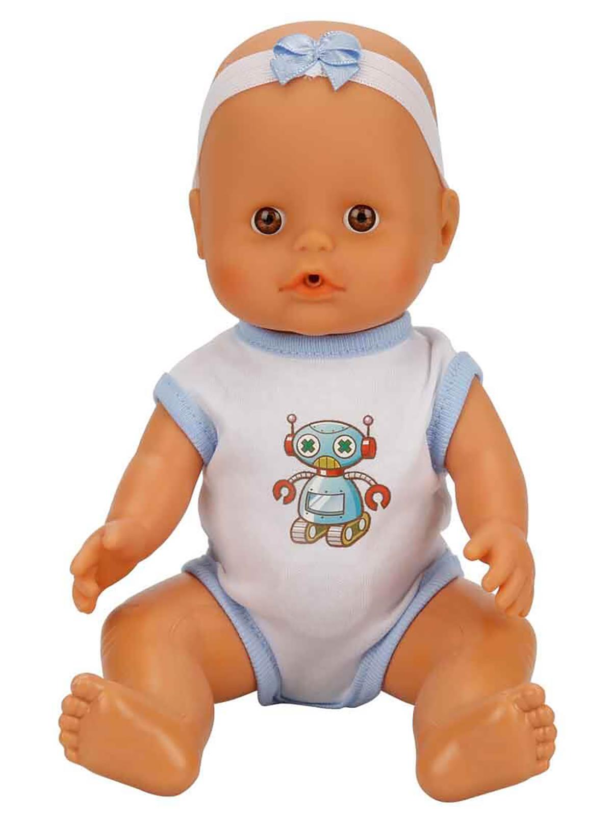 Sunman Oyuncak Bebek Set Boubou Altını Islatan 30Cm.4 Sesli Aks.Byk.Kutu 2R. - Mavi