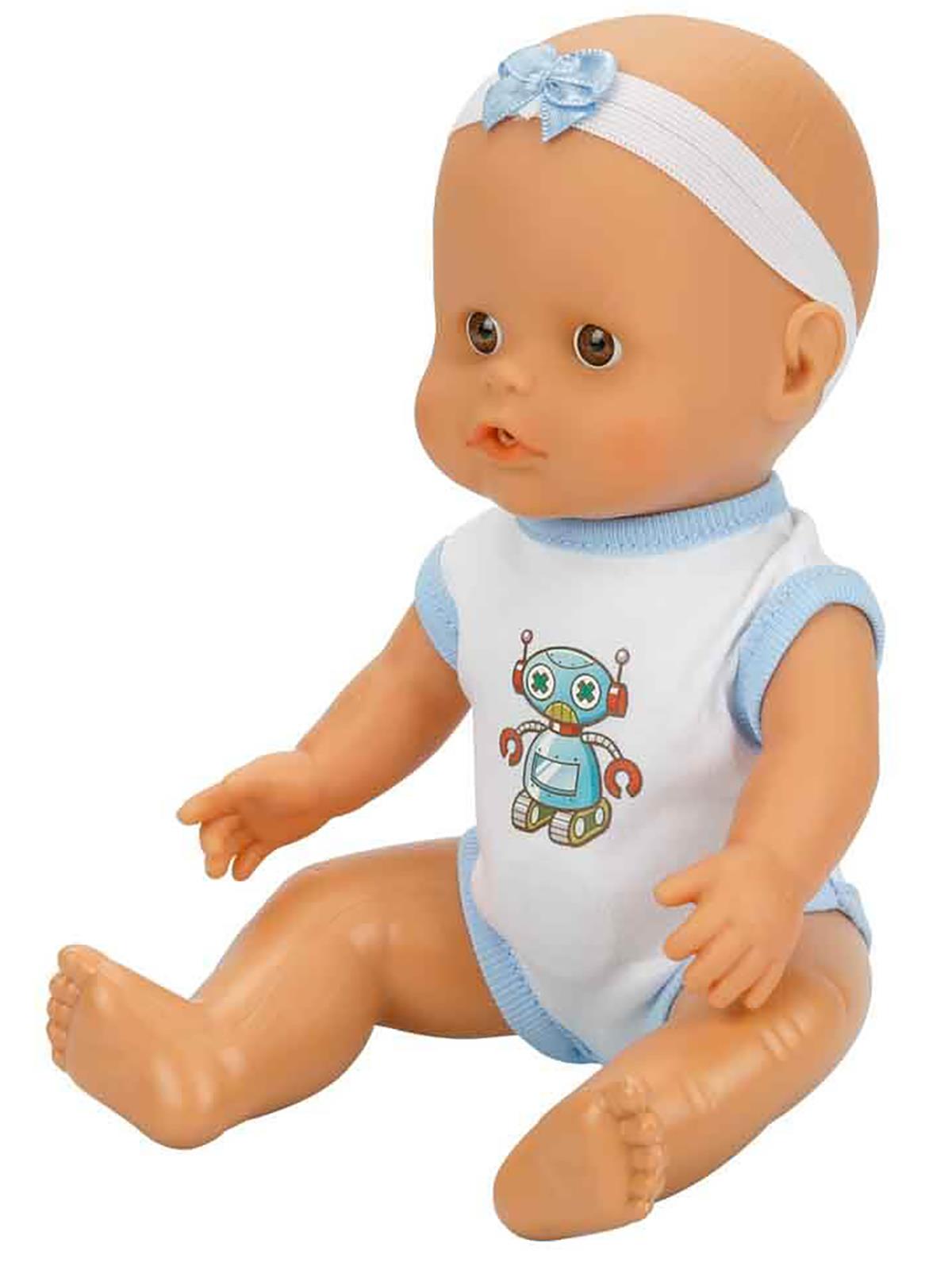 Sunman Oyuncak Bebek Set Boubou Altını Islatan 30Cm.4 Sesli Aks.Byk.Kutu 2R. - Mavi