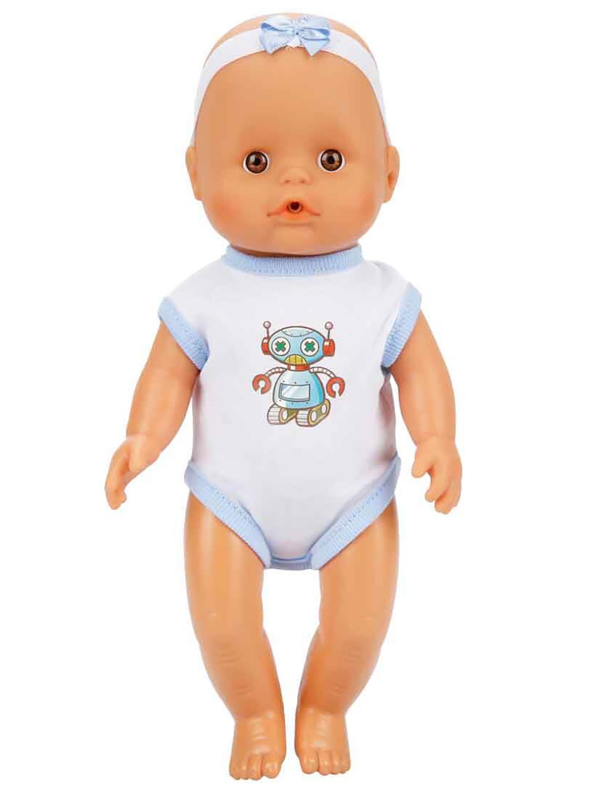 Sunman Oyuncak Bebek Set Boubou Altını Islatan 30Cm.4 Sesli Aks.Byk.Kutu 2R. - Mavi