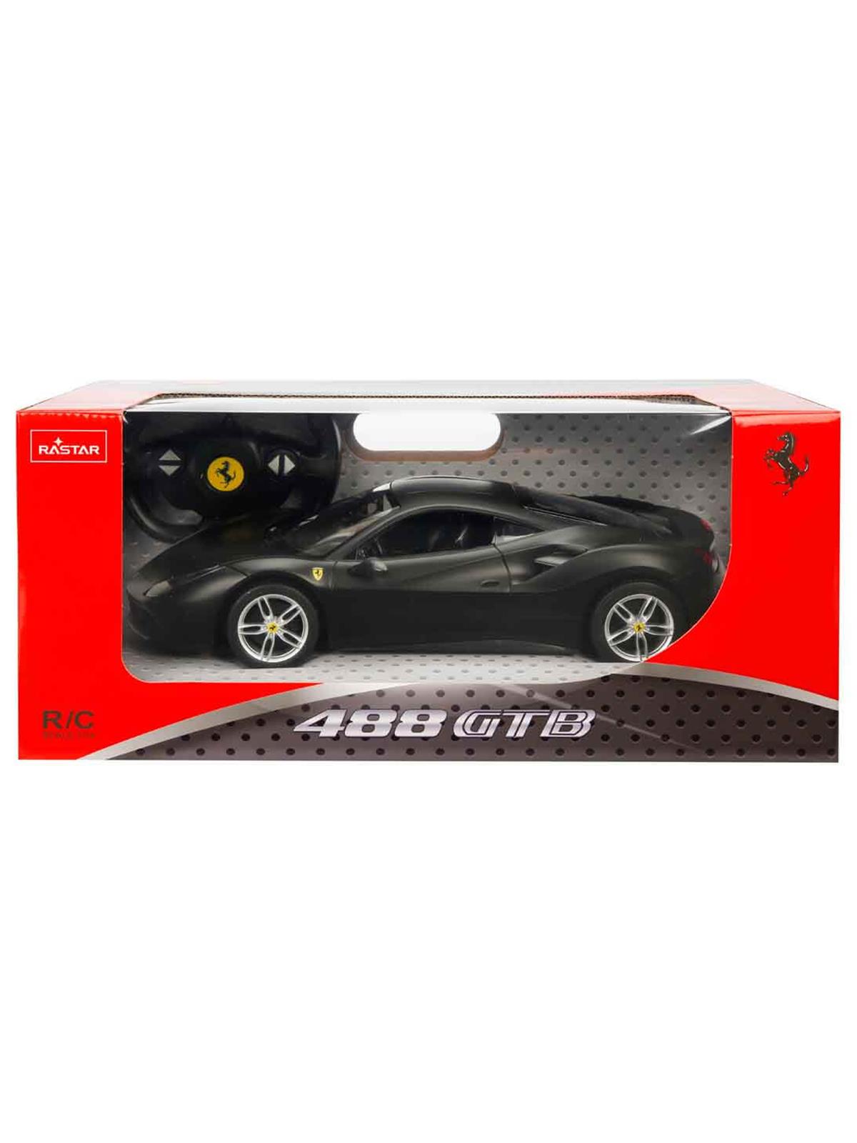 Rastar 1:14 Ferrari 488 GTB Işıklı Uzaktan Kumandalı Araba - Siyah