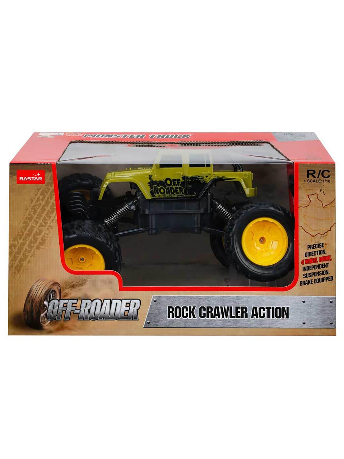 Rastar 1:18 Rock Crawler Uzaktan Kumandalı Aksiyon Aracı - Yeşil