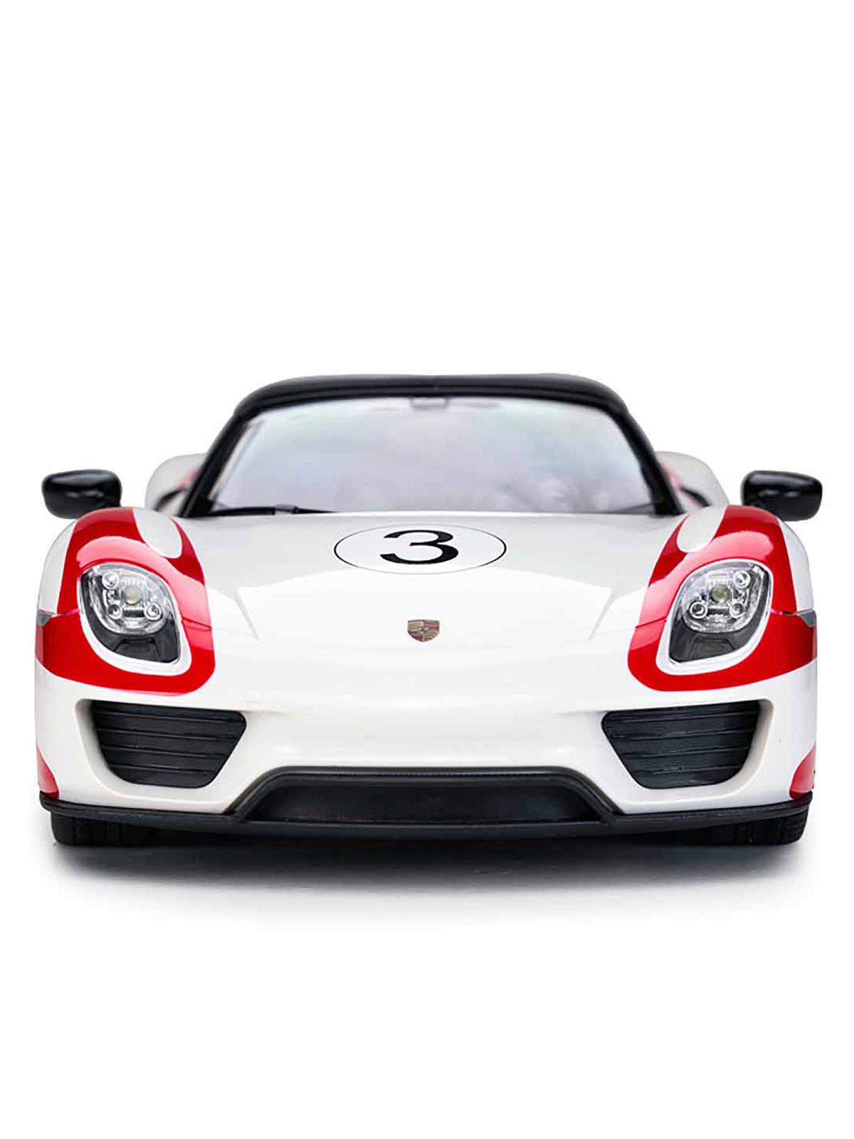 Sunman Oyuncak 1:14 Uzaktan Kumandalı Porsche 918 Spyder Weissach Işıklı Araba - Beyaz