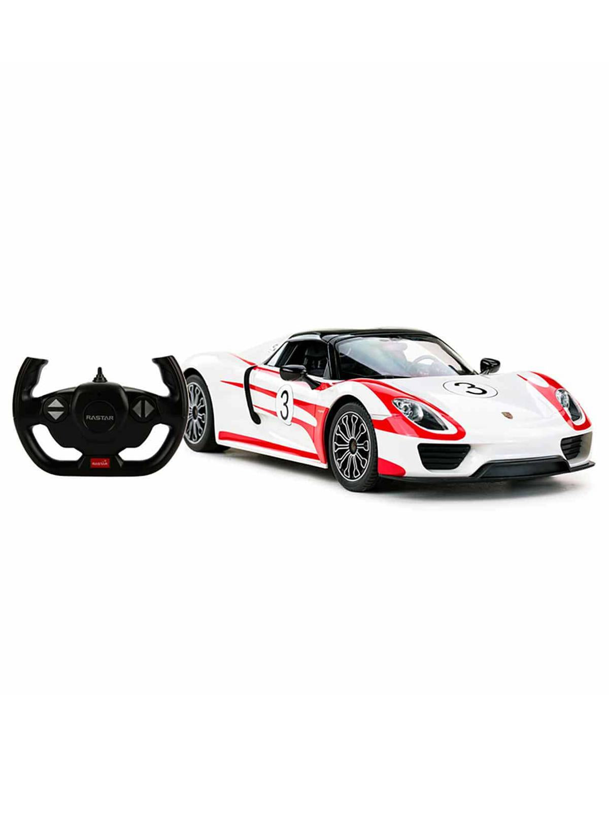 Sunman Oyuncak 1:14 Uzaktan Kumandalı Porsche 918 Spyder Weissach Işıklı Araba - Kırmızı
