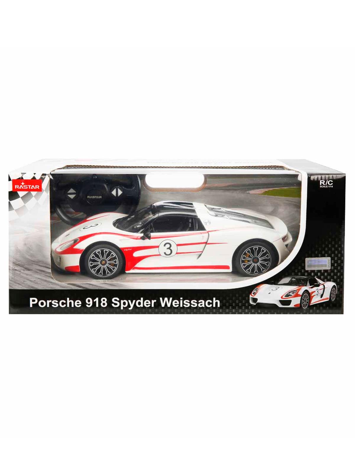 Sunman Oyuncak 1:14 Uzaktan Kumandalı Porsche 918 Spyder Weissach Işıklı Araba - Kırmızı