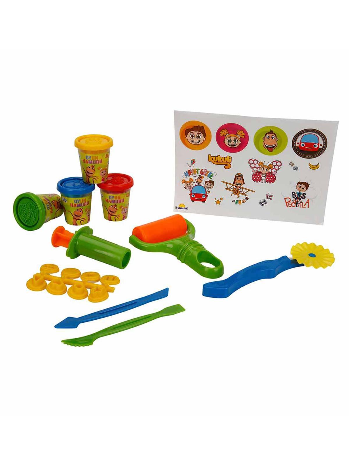 Kukuli Sırt Çantalı Oyun Hamuru Seti 200 g 18 Parça - Turuncu