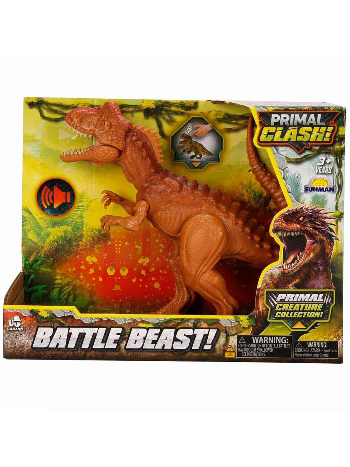 Lanard Toys Dinozor Carnotaurus-Gıgantosaurus 2A. - Kahverengi