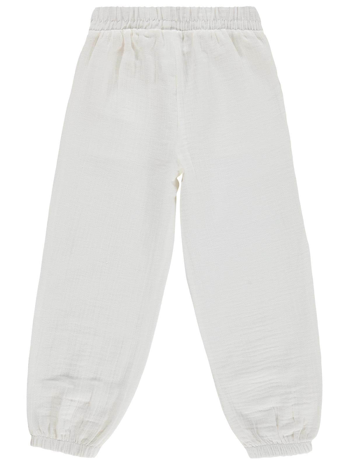 Civil Girls Jogger 6-9 Yaş Pantolon - Beyaz