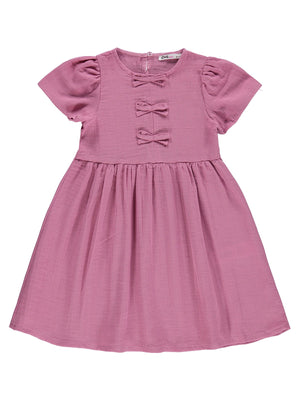 Civil Girls Fiyonklu 10-13 Yaş Elbise - Pembe