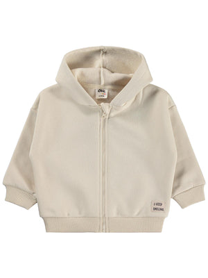 Civil Baby Keep Smiling Etiketli Basic 6-18 Ay Hırka - Bej