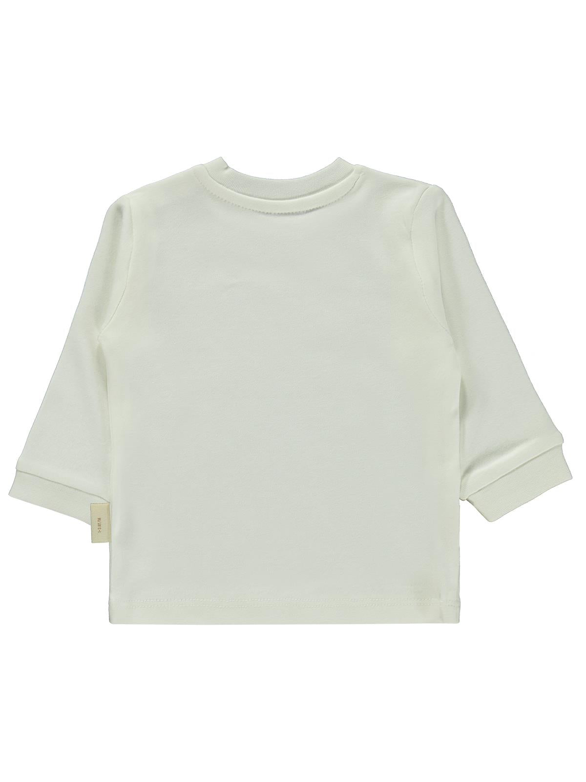 Civil Baby Organik Pamuklu 1-9 Ay Sweatshirt - Ekru