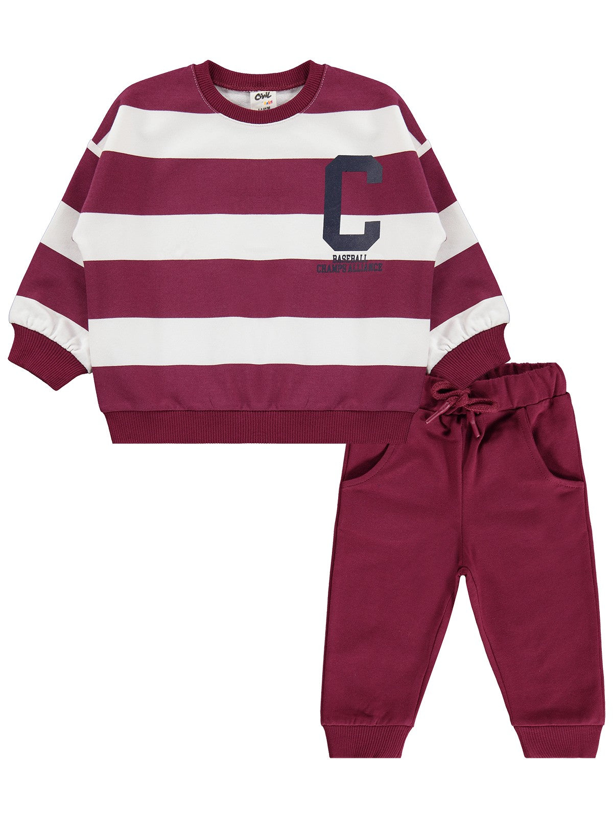 Civil Baby C Baskılı 6-18 Ay Takım - Lila