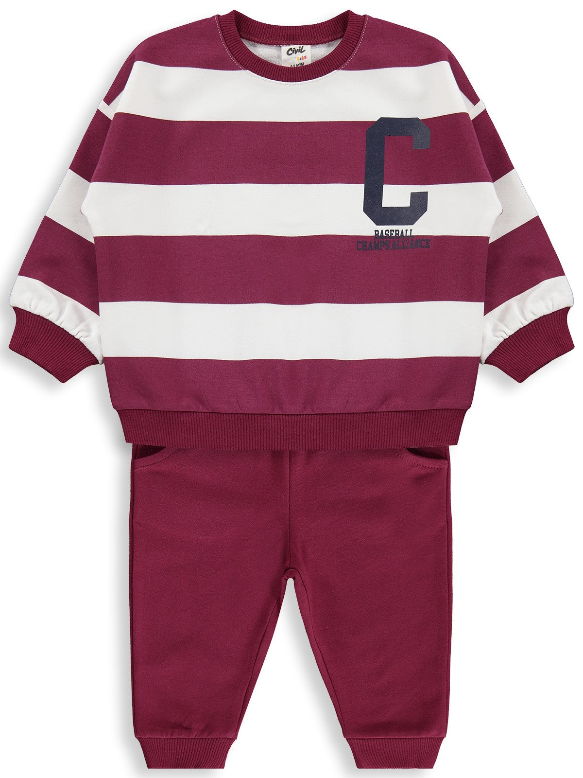 Civil Baby C Baskılı 6-18 Ay Takım - Lila