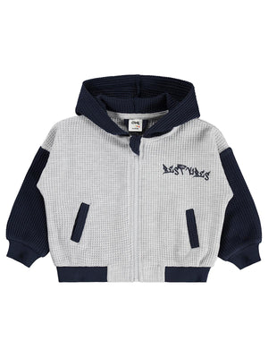 Civil Baby Best Vibes Baskılı 6-18 Ay Hırka - Gri