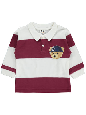 Civil Baby Ayıcık Baskılı 6-18 Ay Sweatshirt - Lila