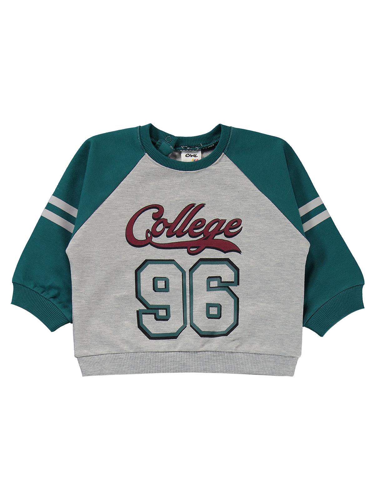 Civil Baby College Baskılı 6-18 Ay Takım - Yeşil