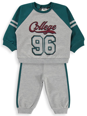 Civil Baby College Baskılı 6-18 Ay Takım - Yeşil