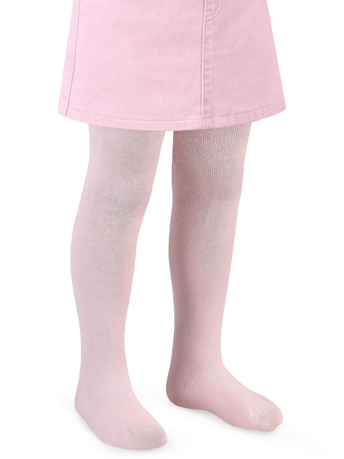 Civil Girls Düz Desenli 3-11 Yaş Çocuk Kız Külotlu Çorap - Pembe
