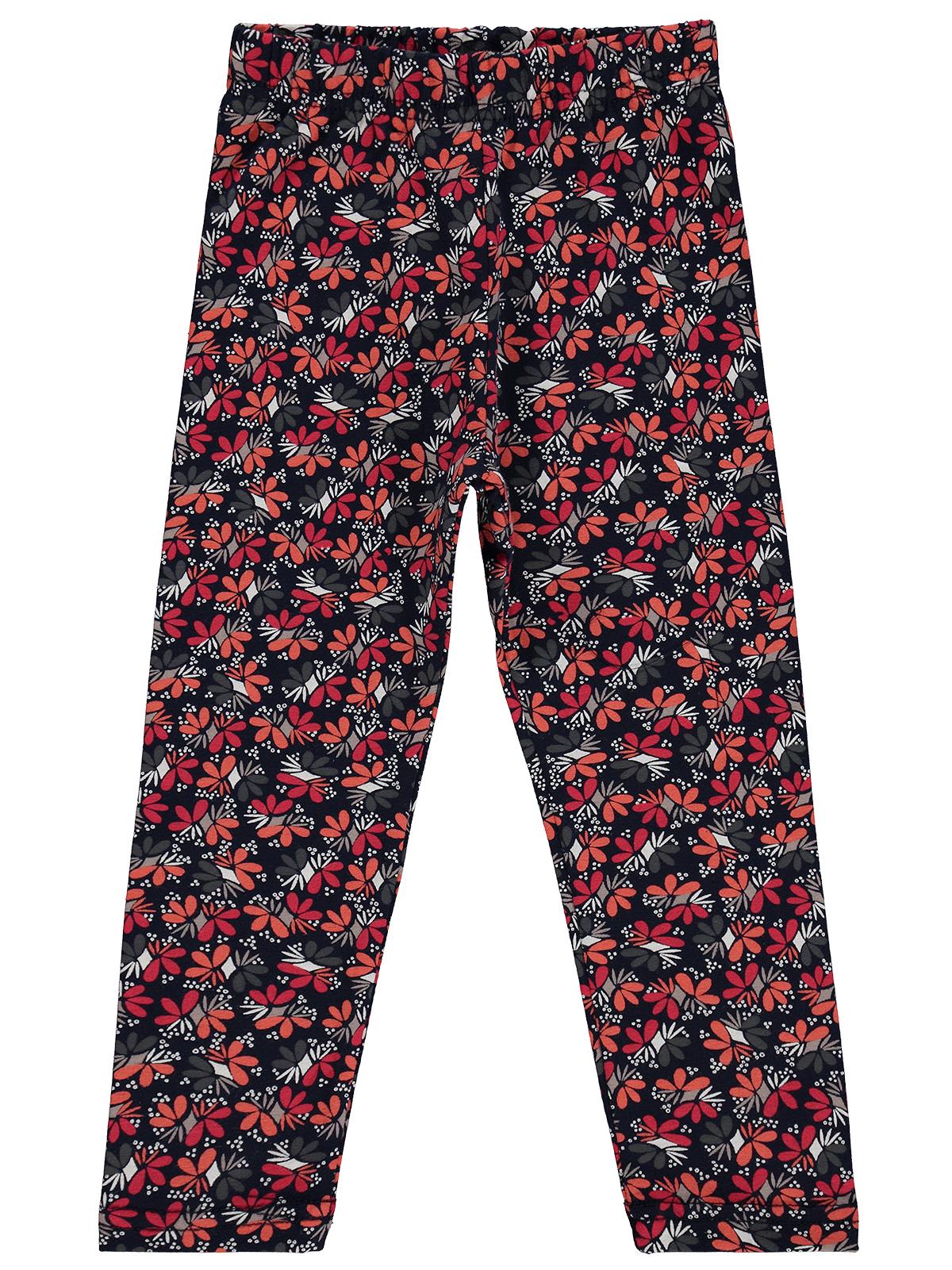 Civil Girls Çiçek Desenli 2-5 Yaş Tayt - Siyah