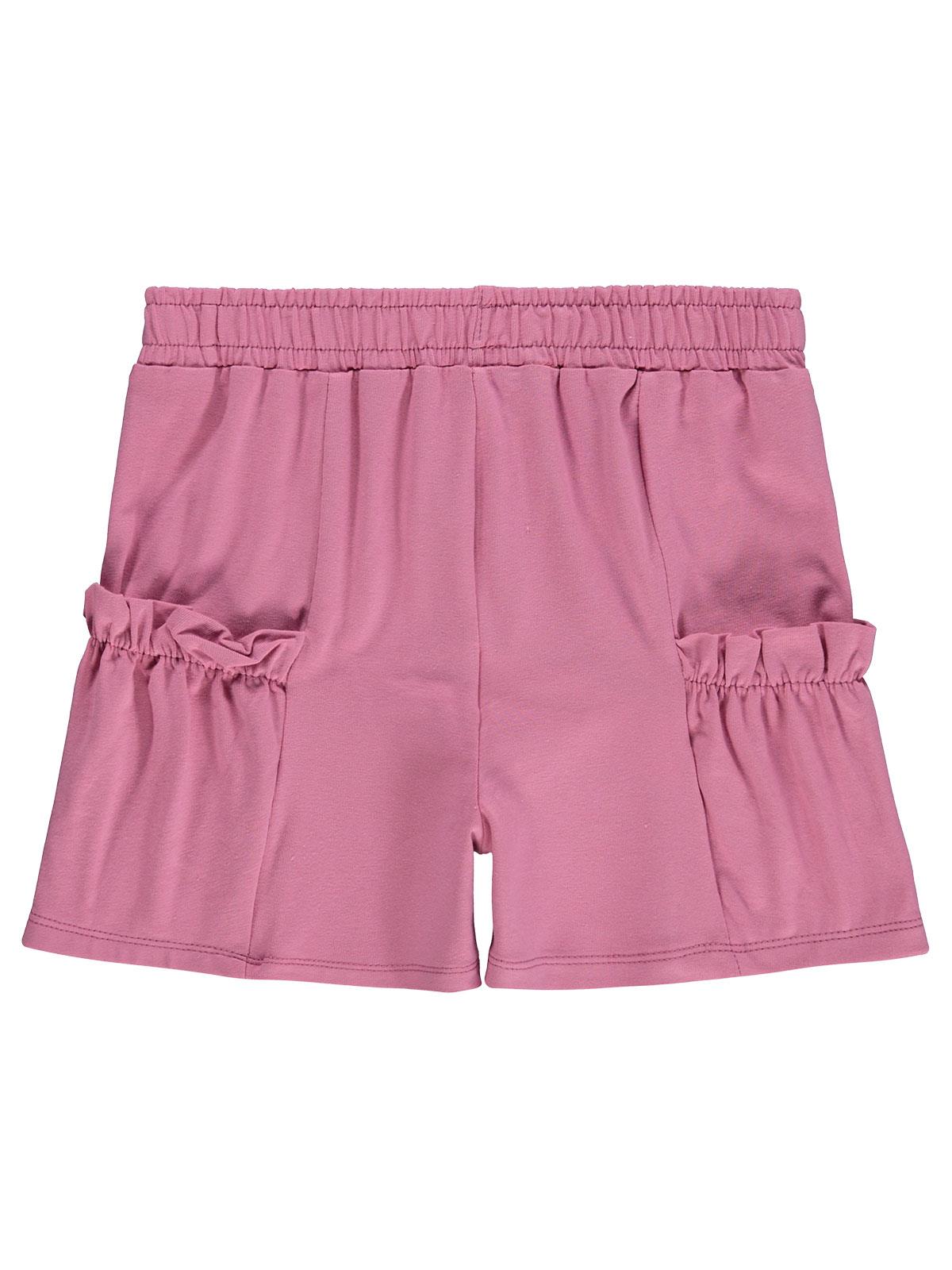 Civil Girls Torba Cep Detaylı 6-9 Yaş Şort - Pudra