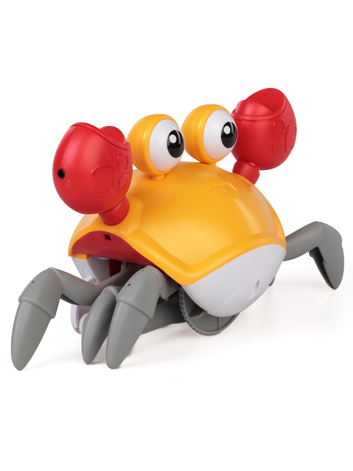 Can Oyuncak Sesli ışıklı sensörlü yengeç  Müzikli ve Işıklı Oyuncaklar - Sarı