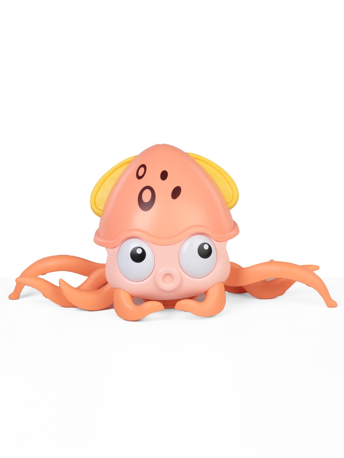 Can Oyuncak Sesli ışıklı sensörlü yengeç  Müzikli ve Işıklı Oyuncaklar - Turuncu