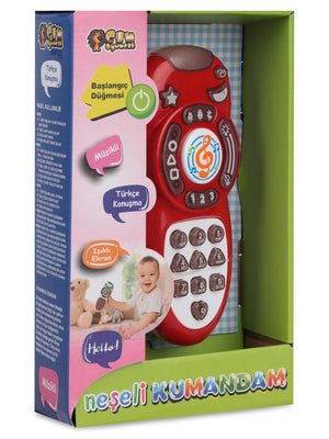 Can Oyuncak Kutulu Pilli Müzikli Akıllı Kumanda - Kırmızı