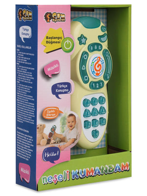 Can Oyuncak Kutulu Pilli Müzikli Akıllı Kumanda - Sarı