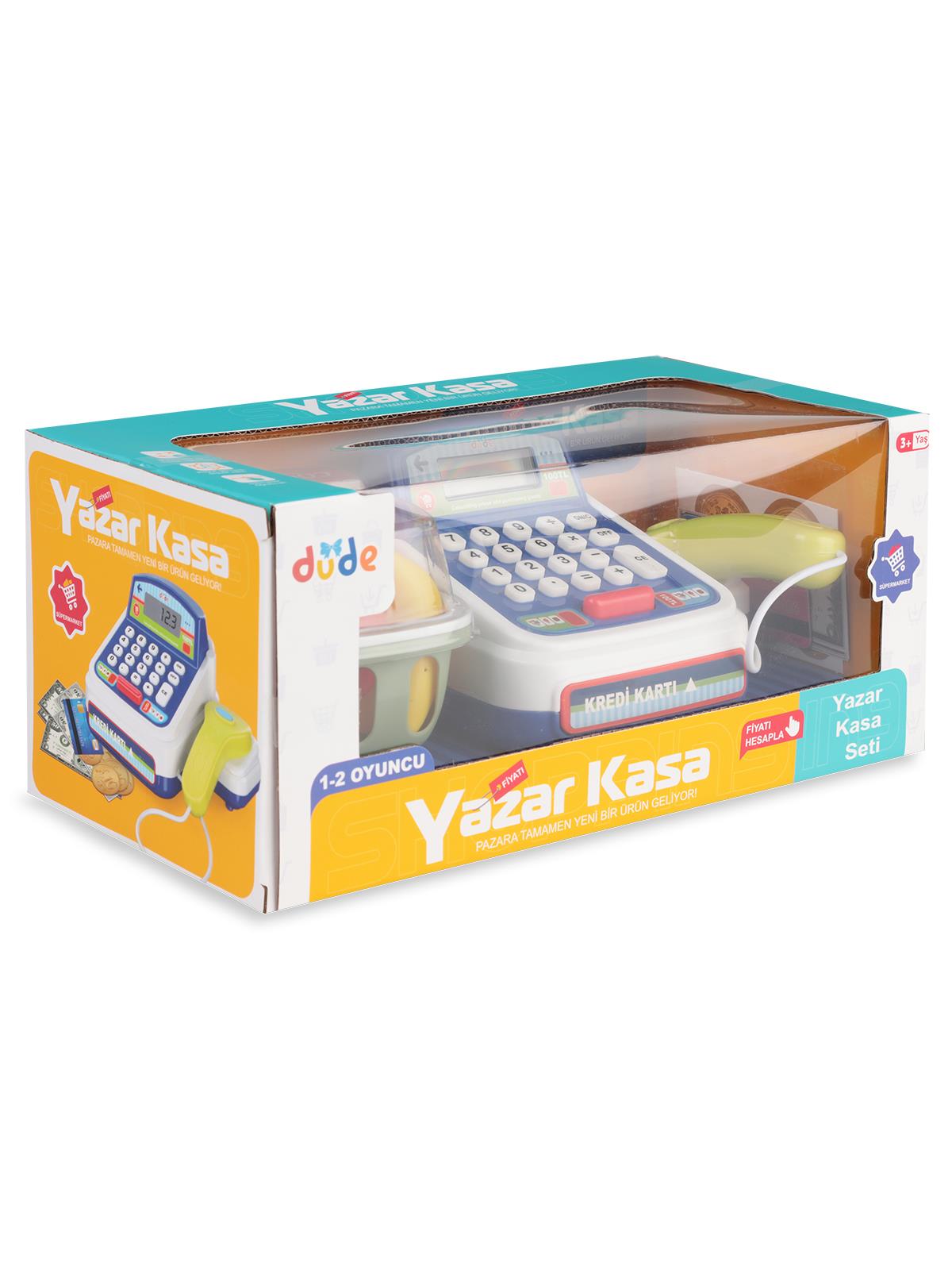 Seher Oyuncak Yazar Kasa Hesap Makineli Meyve Sepetli - Mavi