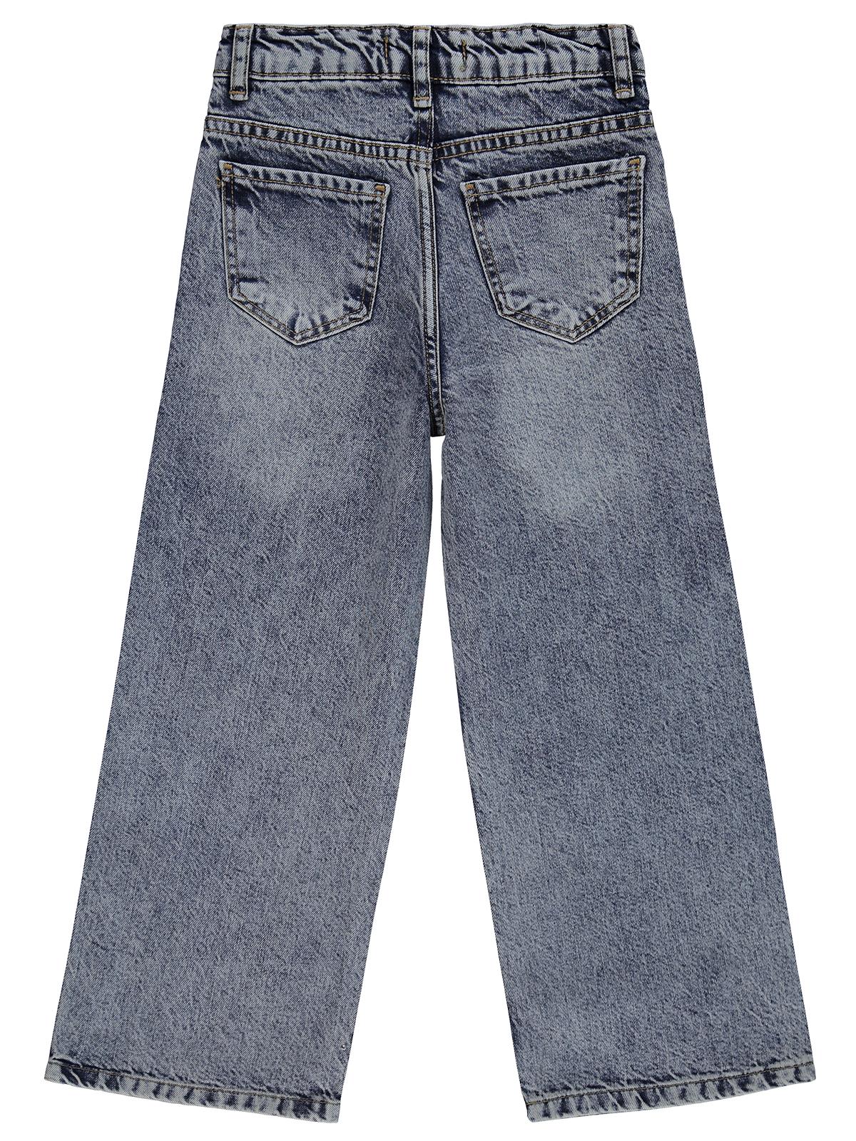 Civil Girls Taş Baskılı 10-13 Yaş Pantolon Kot - Mavi