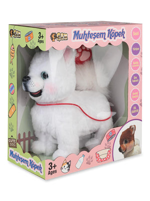 Can Oyuncak Kumandalı Kopek Sesli - Beyaz