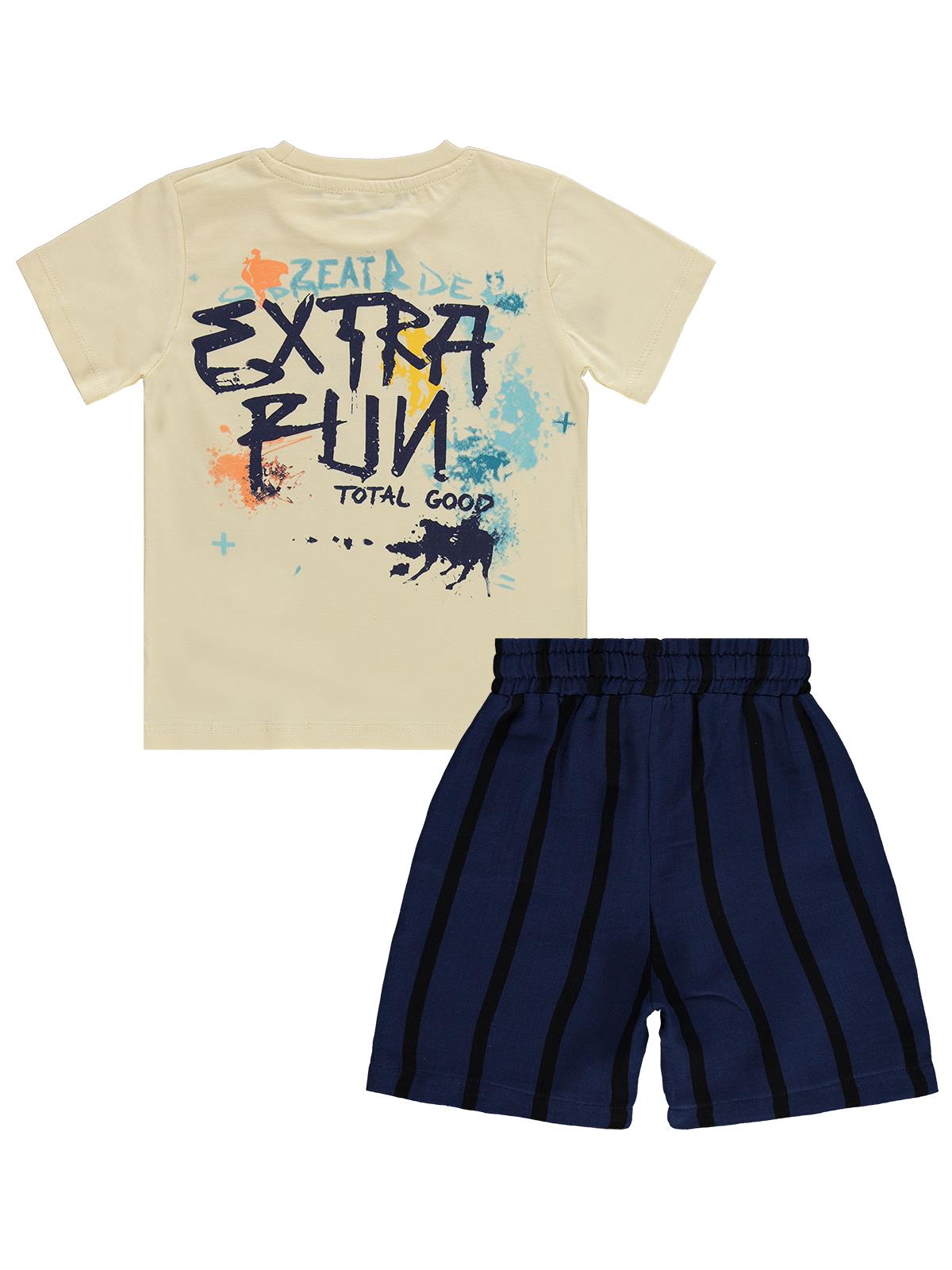 Civil Boys Extra Fun Baskılı 2-5 Yaş Takım - Sarı