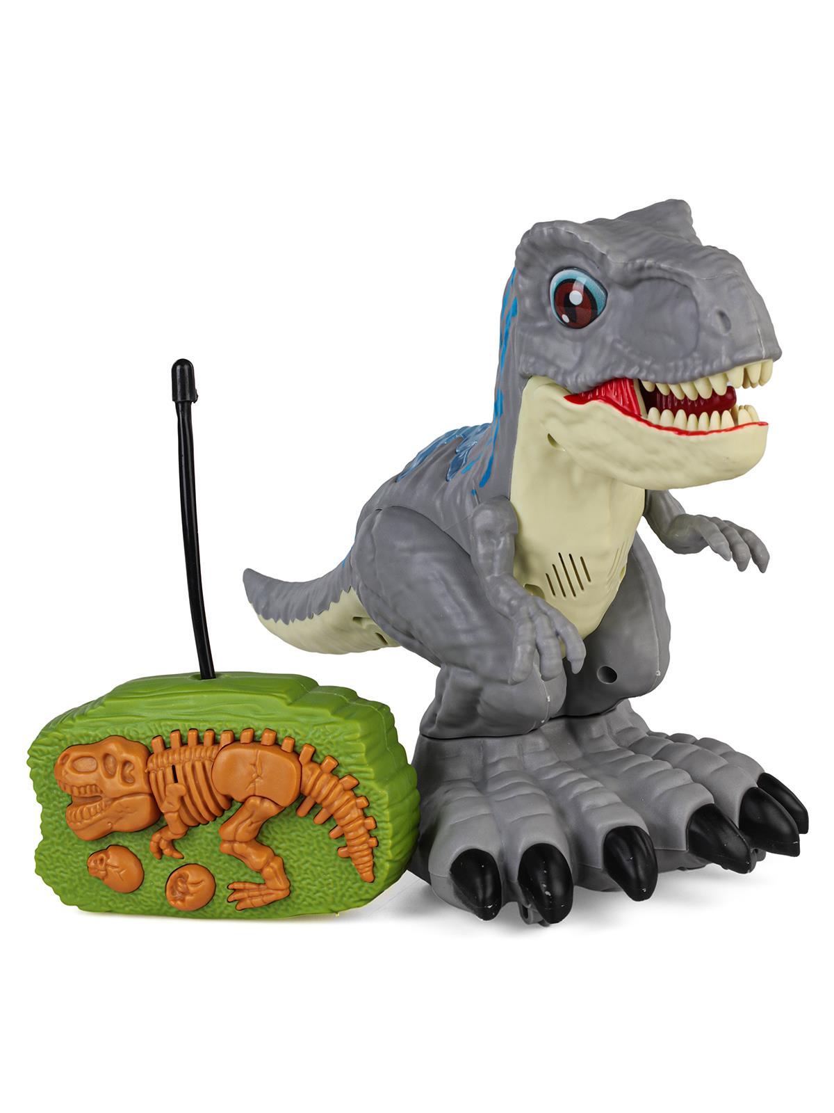 Can Oyuncak Uzaktan Kumandalı Şarjlı Dinazor - Gri