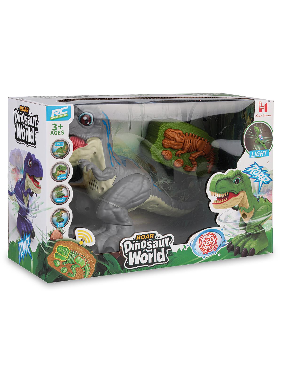 Can Oyuncak Uzaktan Kumandalı Şarjlı Dinazor - Gri