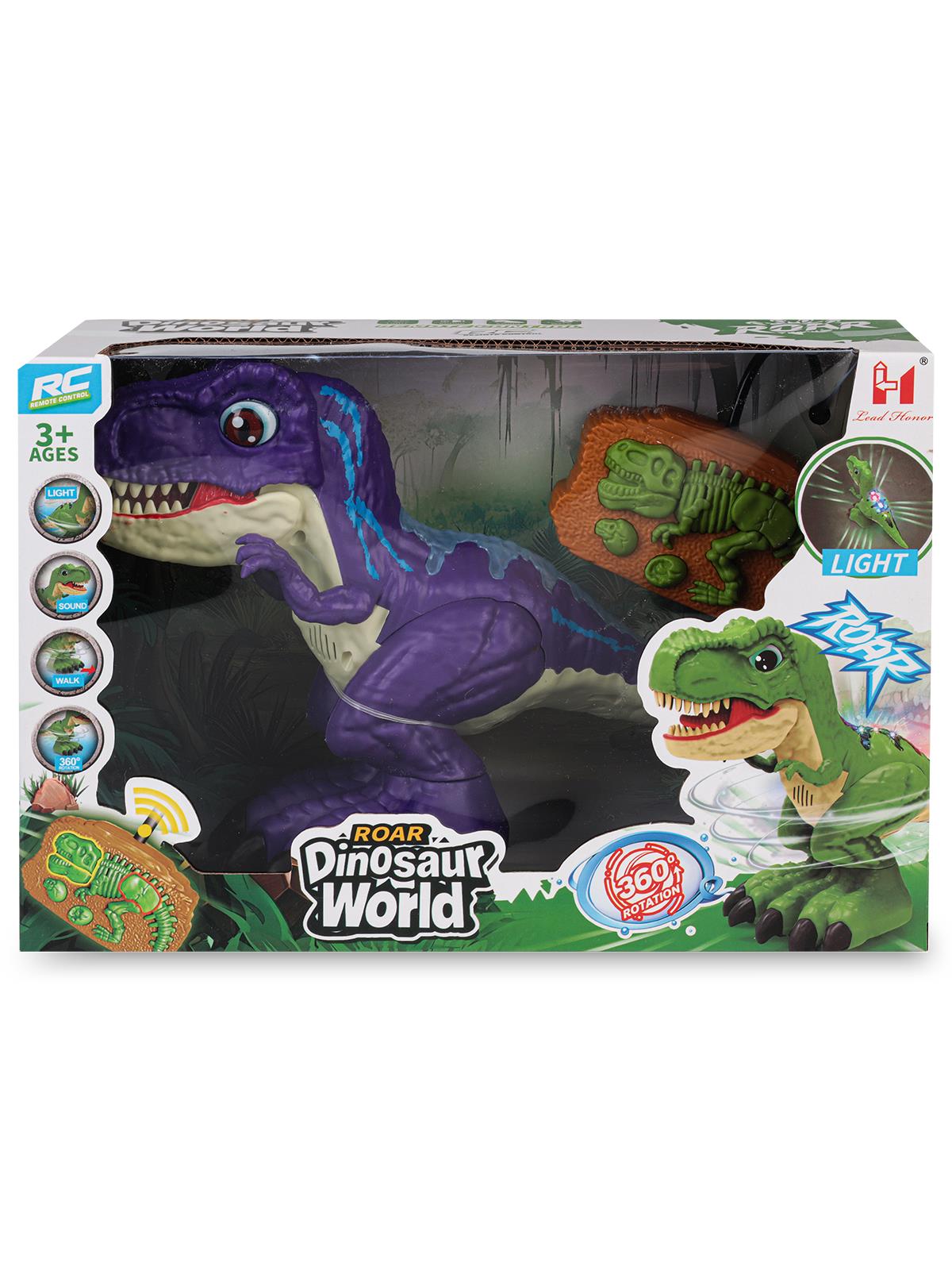 Can Oyuncak Uzaktan Kumandalı Şarjlı Dinazor - Lila