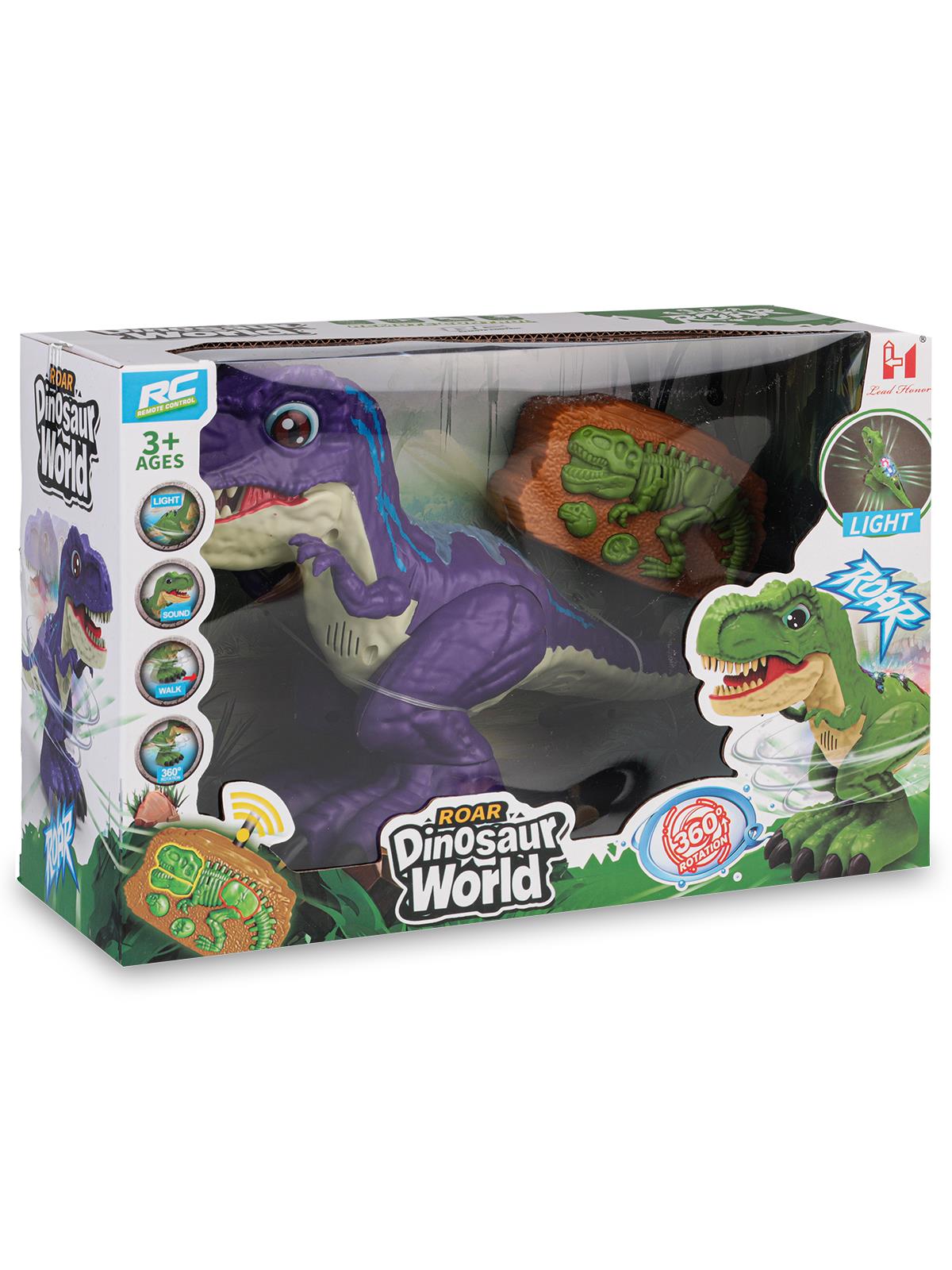 Can Oyuncak Uzaktan Kumandalı Şarjlı Dinazor - Lila