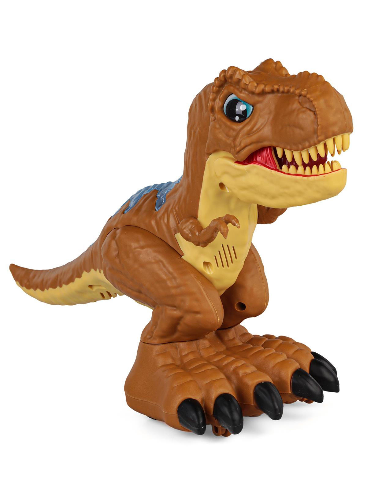 Can Oyuncak Uzaktan Kumandalı Şarjlı Dinazor - Kahverengi